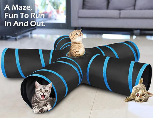 スタイル 人気 折りたたむ 柔らかい 猫 円 トンネル 玩具 方形 脱ぎ取れる 毛皮 猫 スクラッチャー トンネル