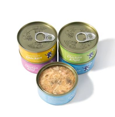 カスタム プライベート ラベル タンパク質 湿った 缶詰 猫 食べ物 健康 と 多種味