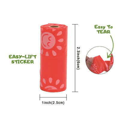 快適なスタイルのペットゴミ廃棄物廃棄物袋 持続可能 Epi hdpe 犬の糞袋のホルダー