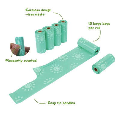 快適なスタイルのペットゴミ廃棄物廃棄物袋 持続可能 Epi hdpe 犬の糞袋のホルダー