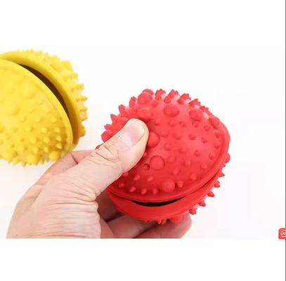 インタラクティブな子犬の噛むボール 歯の掃除/IQトレーニングに無毒で耐久性