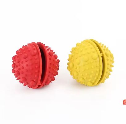 インタラクティブな子犬の噛むボール 歯の掃除/IQトレーニングに無毒で耐久性