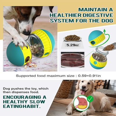 ABS インタラクティブな犬用玩具 小型犬用 ゆっくりと餌を与えるボウルに最適な代替品