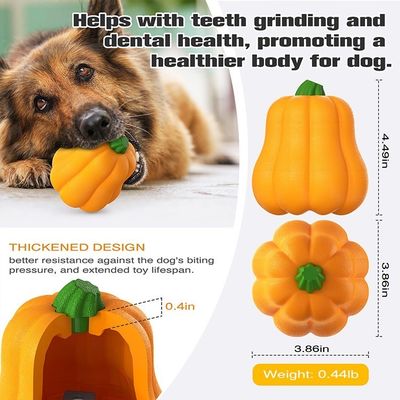 TPR パンプキンボールシェイク 微笑む音 飼育と訓練のためのインタラクティブな犬のおもちゃ