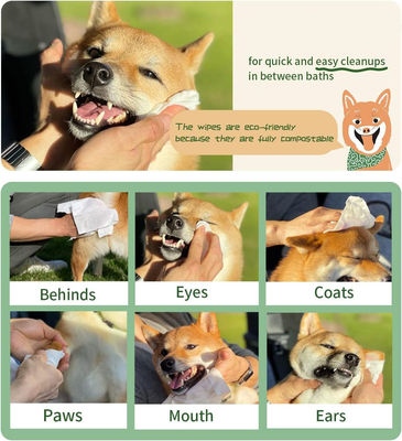 オーダーメイド ホワイト PET 整形用 拭きもの 自然 有機 清潔 浴用
