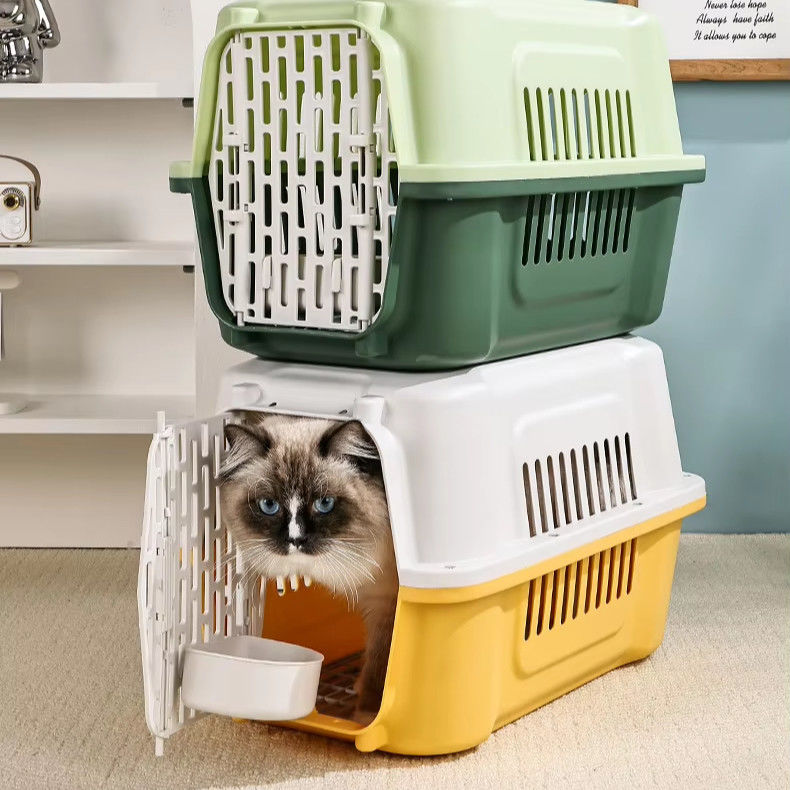 猫用 ペット用 旅行用 バッグ 多機能 ペット用 輸送用 カフェ プラスチック用 ドア付き 携帯用