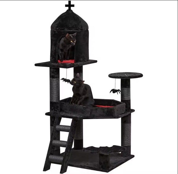 大きなクライミングフレームのスクラッチャー部品 猫の木 猫や小動物に適しています