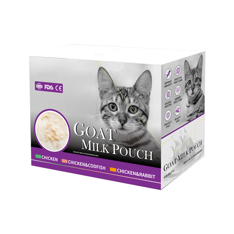 猫 スナック 鶏 ウサギ トード魚 犬 トリートメント 羊牛乳 粉末 ポケット 猫 濡れ食器
