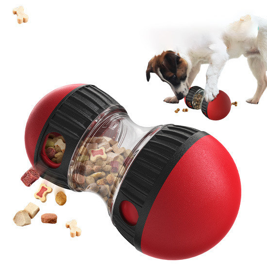 インタラクティブな犬用玩具 スローフィッダーボール 猫や小犬のための硬いトリートメント配布玩具